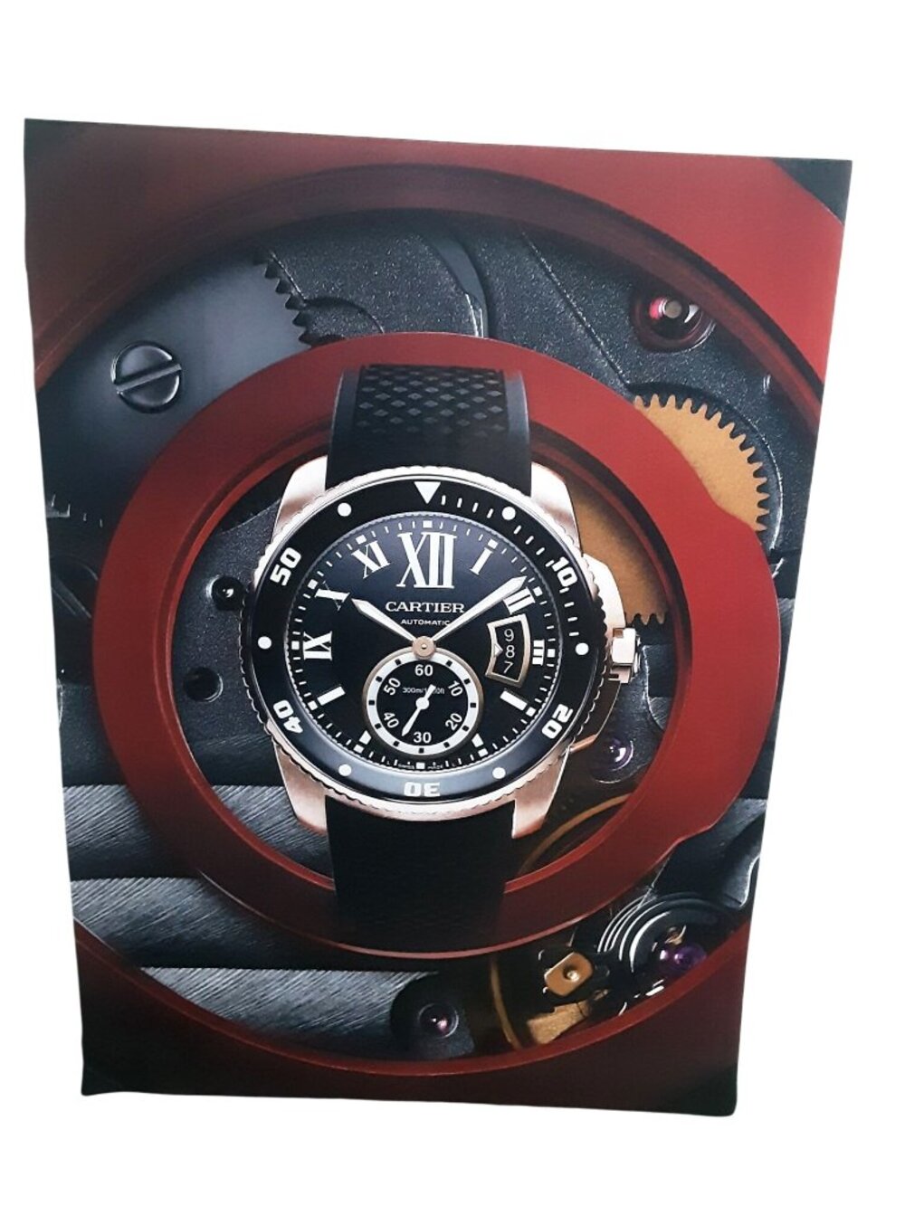 2016 Cartier Calibre de Cartier Diver Watch Original Magazine Print Ad